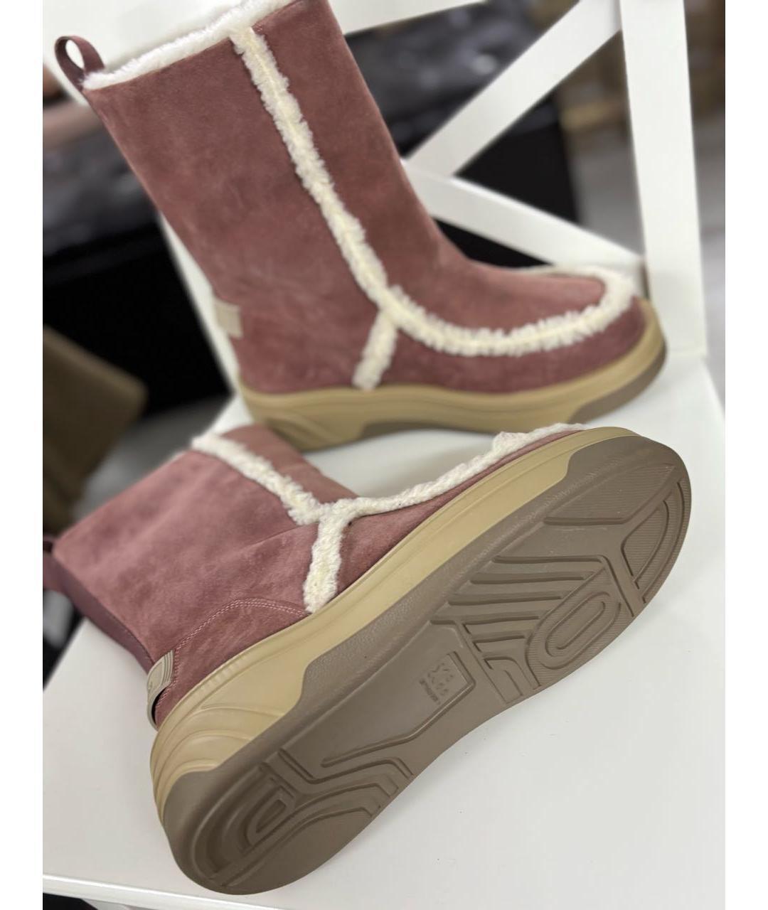 BOGNER Розовые замшевые полусапоги, фото 7