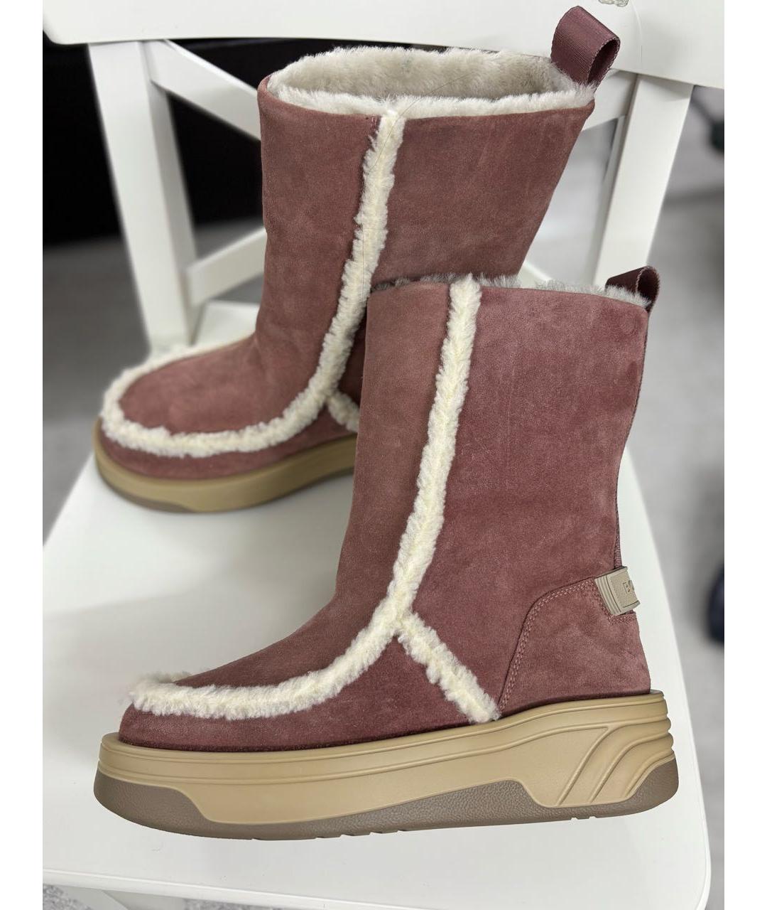 BOGNER Розовые замшевые полусапоги, фото 5