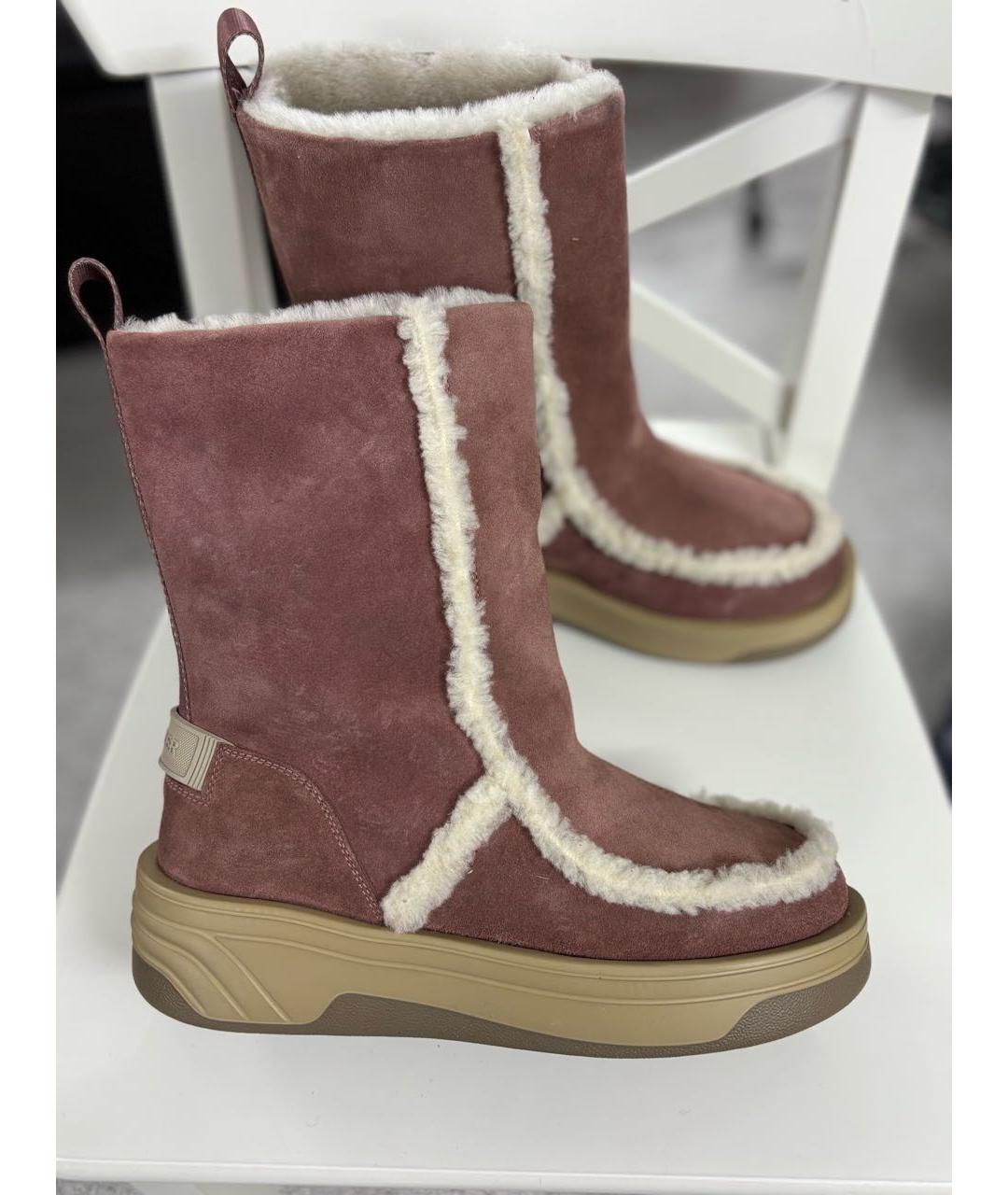 BOGNER Розовые замшевые полусапоги, фото 9