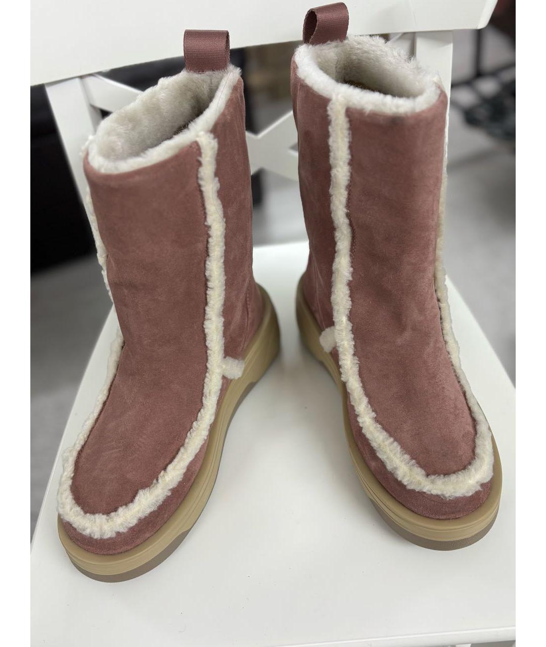 BOGNER Розовые замшевые полусапоги, фото 2