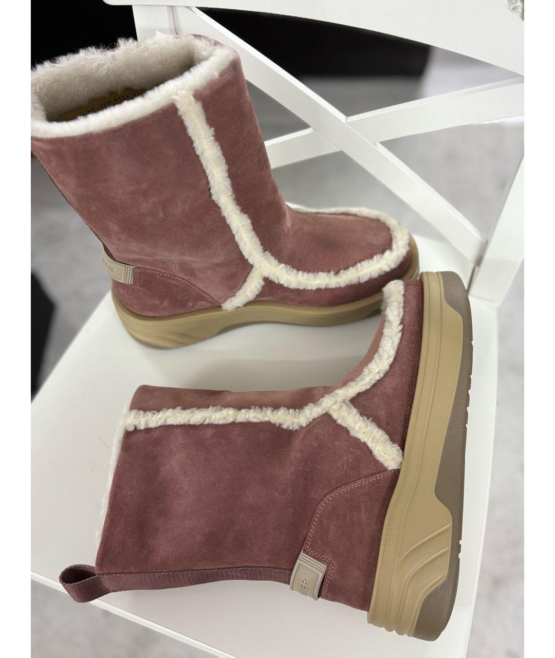 BOGNER Розовые замшевые полусапоги, фото 6
