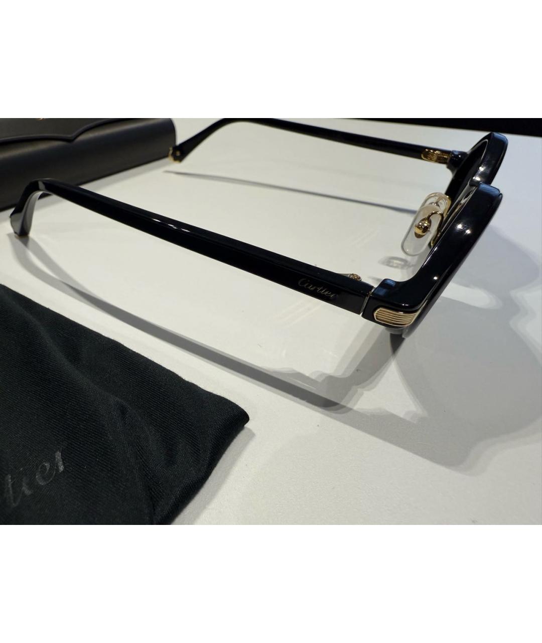 CARTIER Черные пластиковые солнцезащитные очки, фото 3