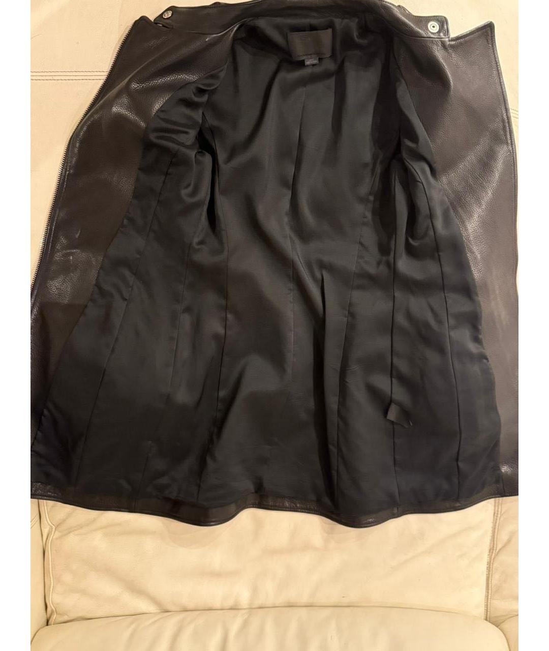 ALEXANDER WANG Черное кожаное пальто, фото 4