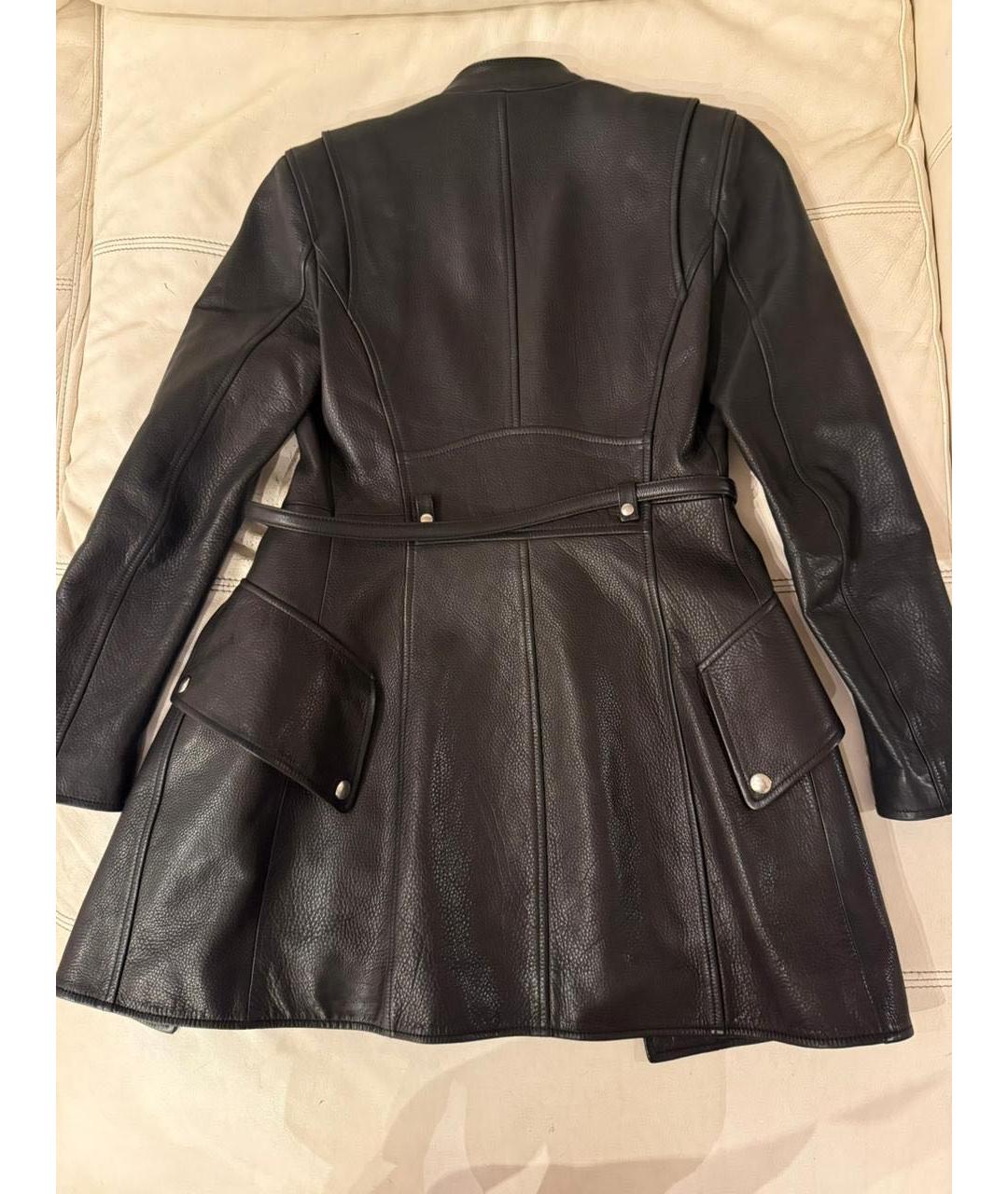 ALEXANDER WANG Черное кожаное пальто, фото 2