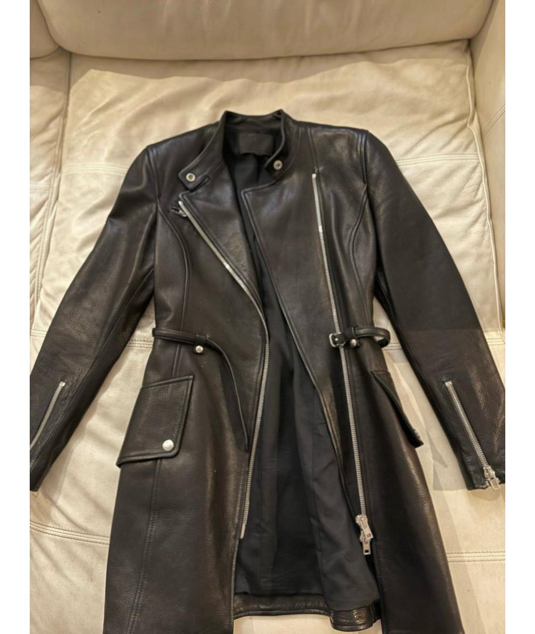 ALEXANDER WANG Черное кожаное пальто, фото 6