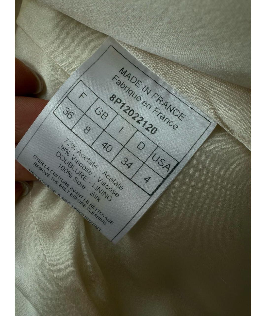 CHRISTIAN DIOR Белый жакет/пиджак, фото 8