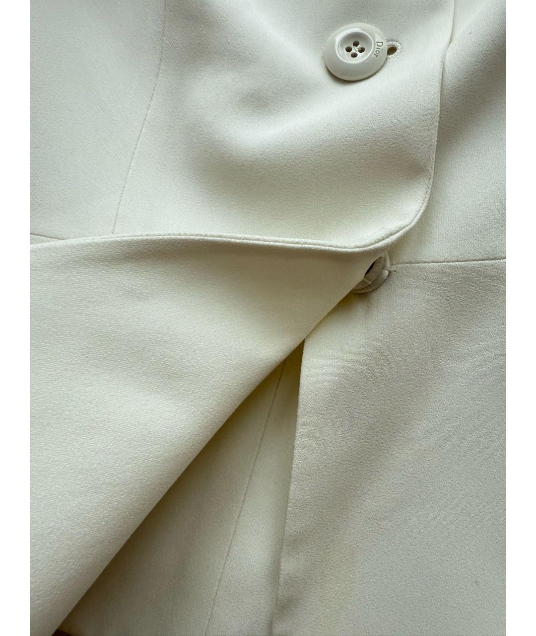 CHRISTIAN DIOR Белый жакет/пиджак, фото 5