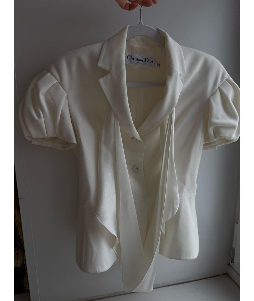CHRISTIAN DIOR Белый жакет/пиджак, фото 7