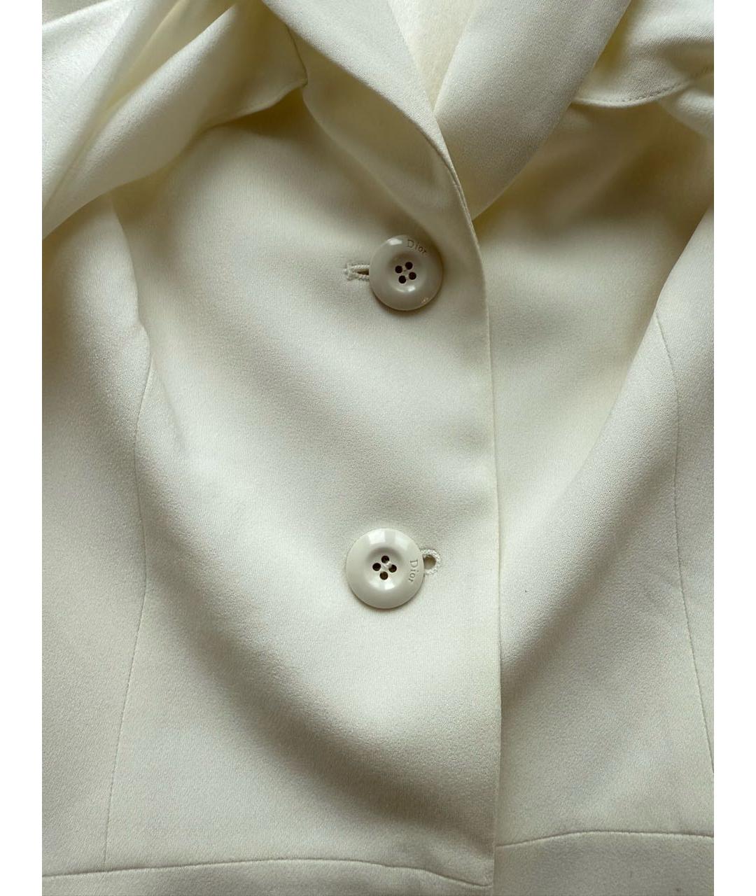 CHRISTIAN DIOR Белый жакет/пиджак, фото 4