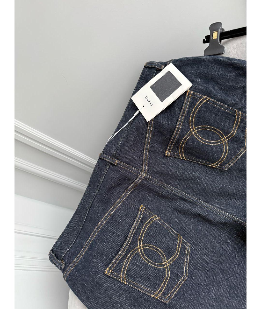 CHANEL Хлопковые прямые джинсы, фото 5