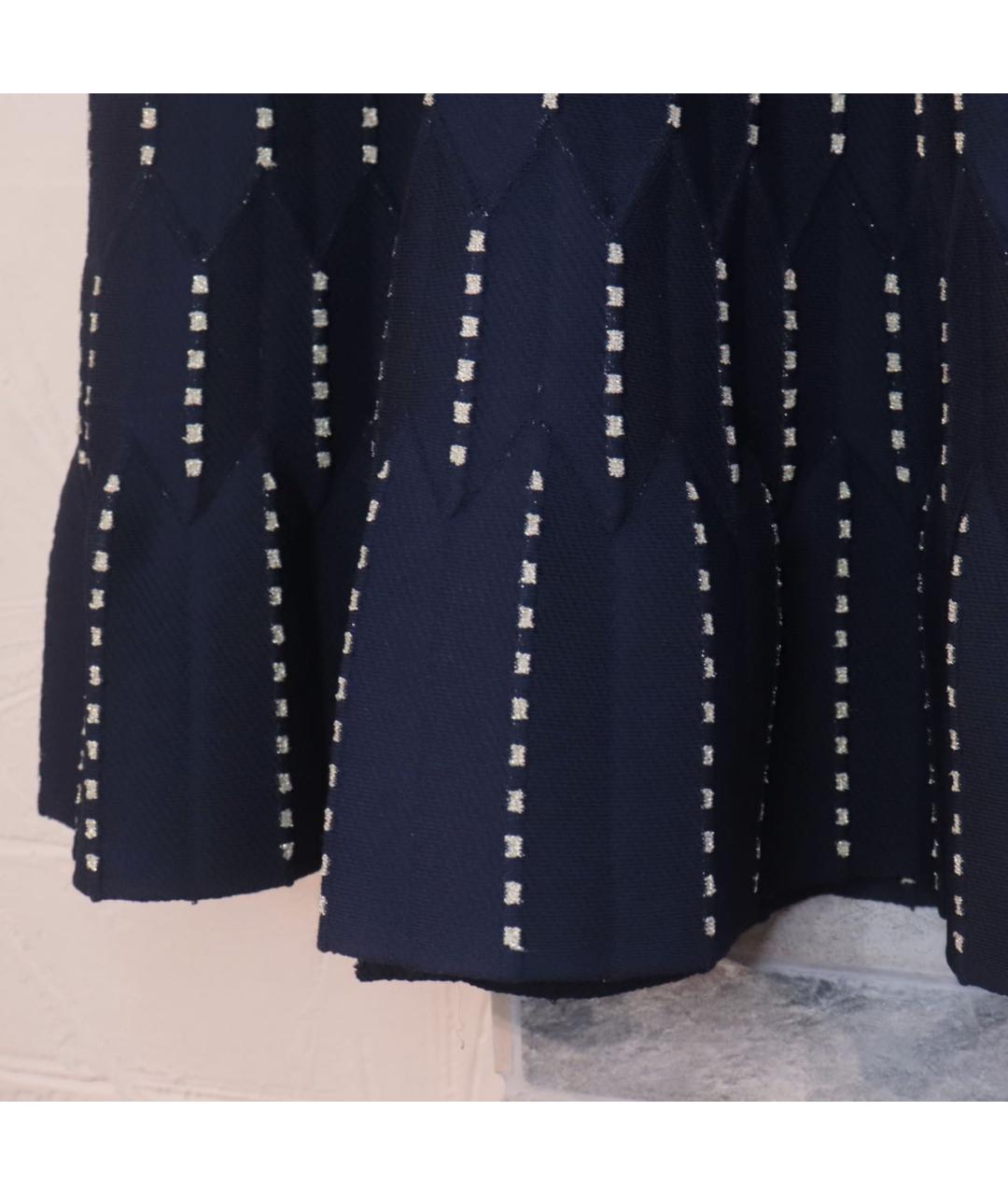 SANDRO Темно-синее вискозное повседневное платье, фото 6