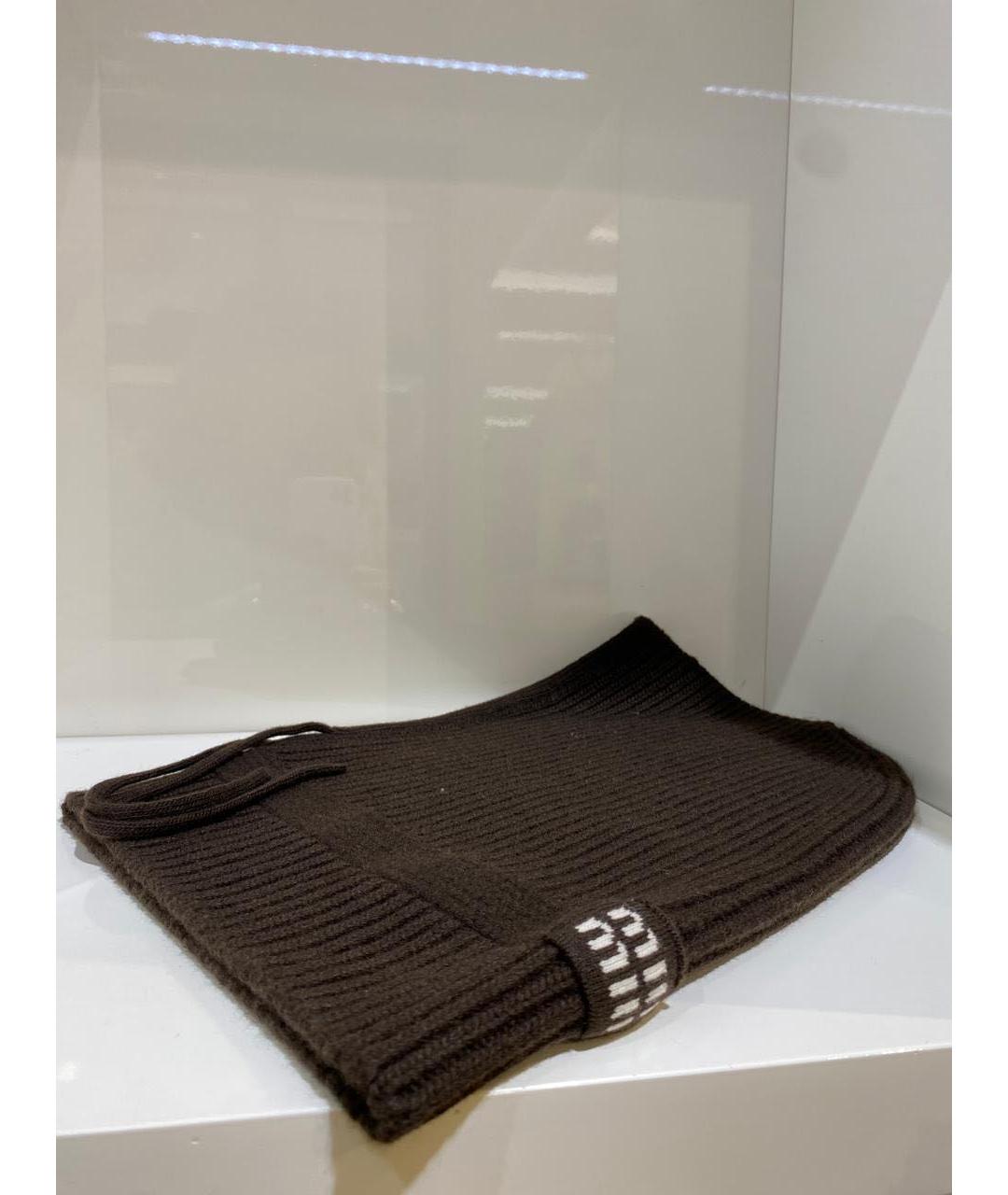 MIU MIU Коричневая шапка, фото 3