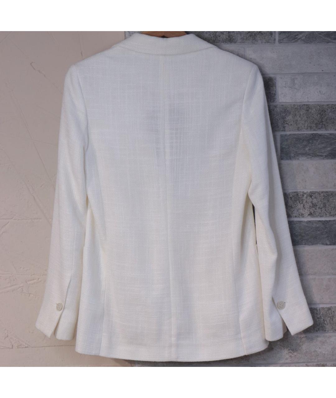 ELEVENTY Белый вискозный жакет/пиджак, фото 3