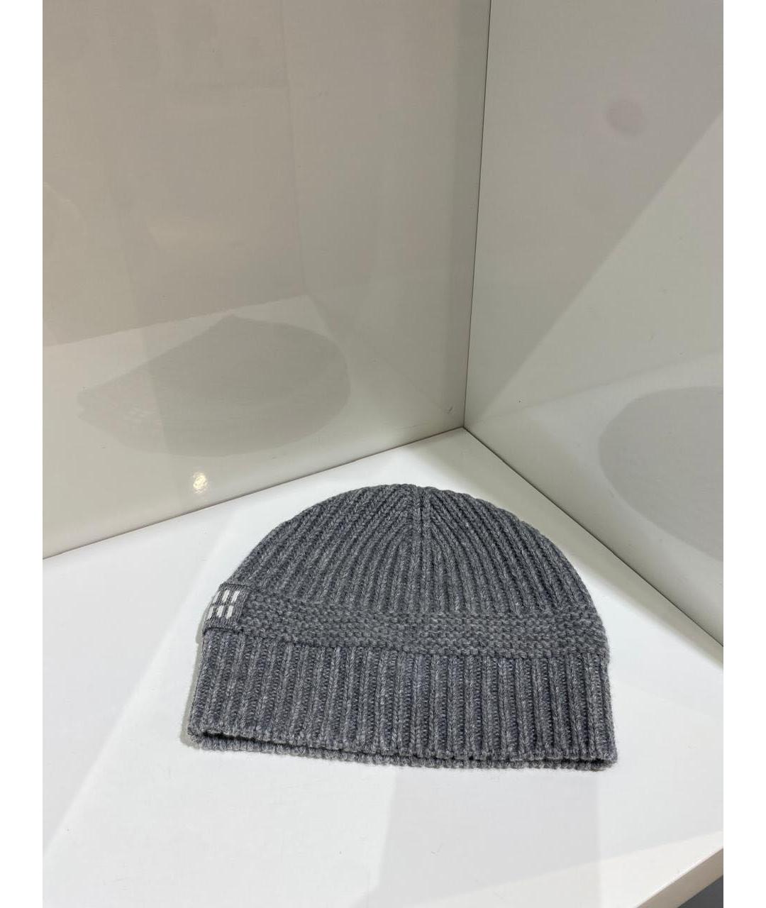 MIU MIU Серая шапка, фото 2