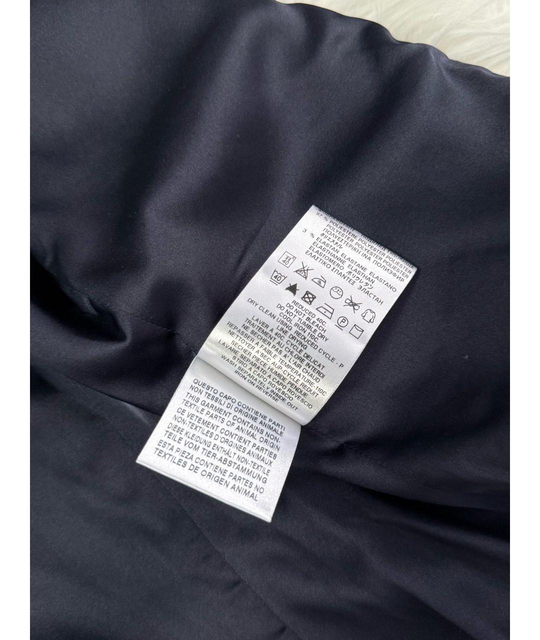 LOVE MOSCHINO Темно-синий вискозный жакет/пиджак, фото 7