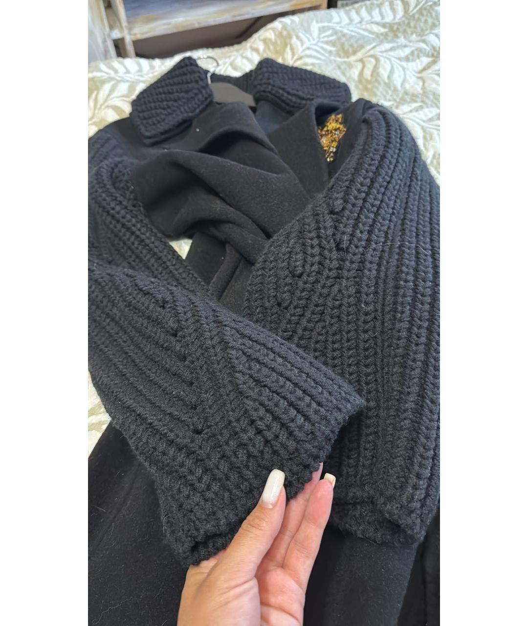 ERMANNO FIRENZE Черное кашемировое пальто, фото 6