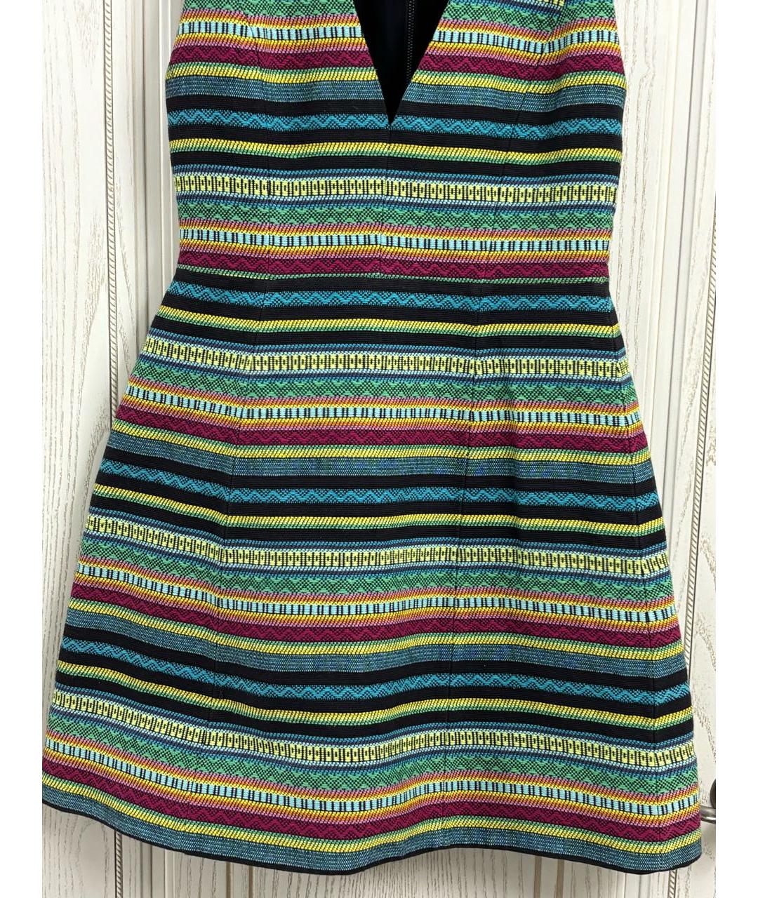 ALICE+OLIVIA Мульти хлопковое повседневное платье, фото 4