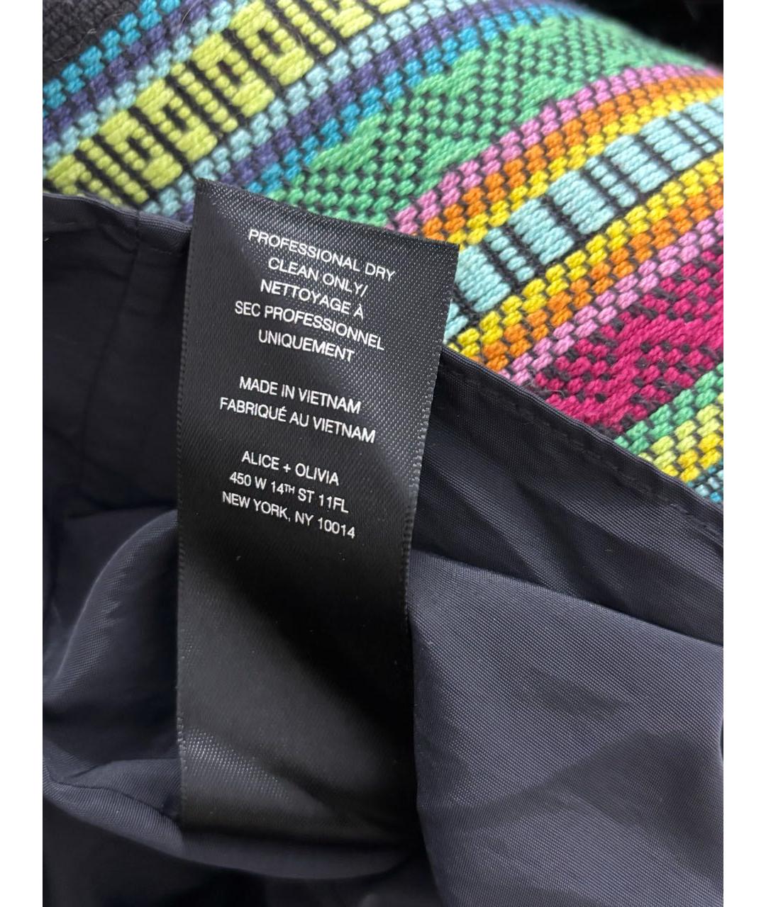 ALICE+OLIVIA Мульти хлопковое повседневное платье, фото 7