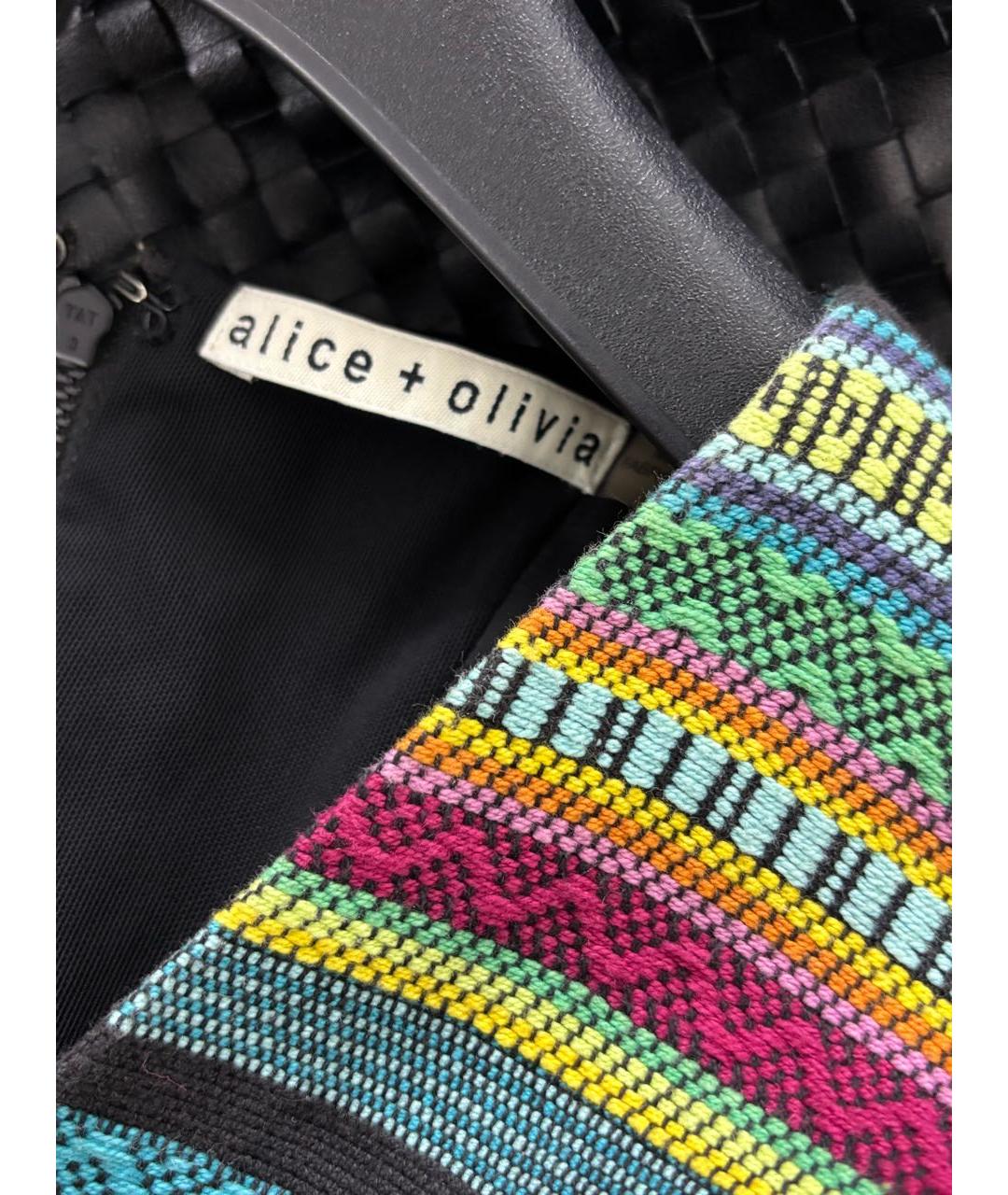 ALICE+OLIVIA Мульти хлопковое повседневное платье, фото 3