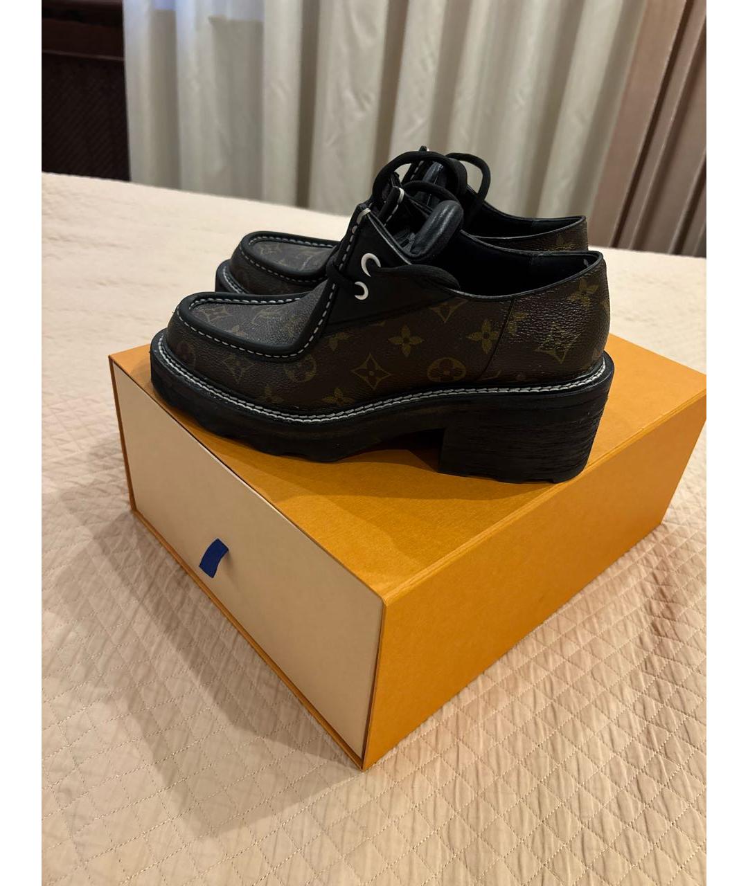 LOUIS VUITTON Коричневые брогги и оксфорды, фото 5