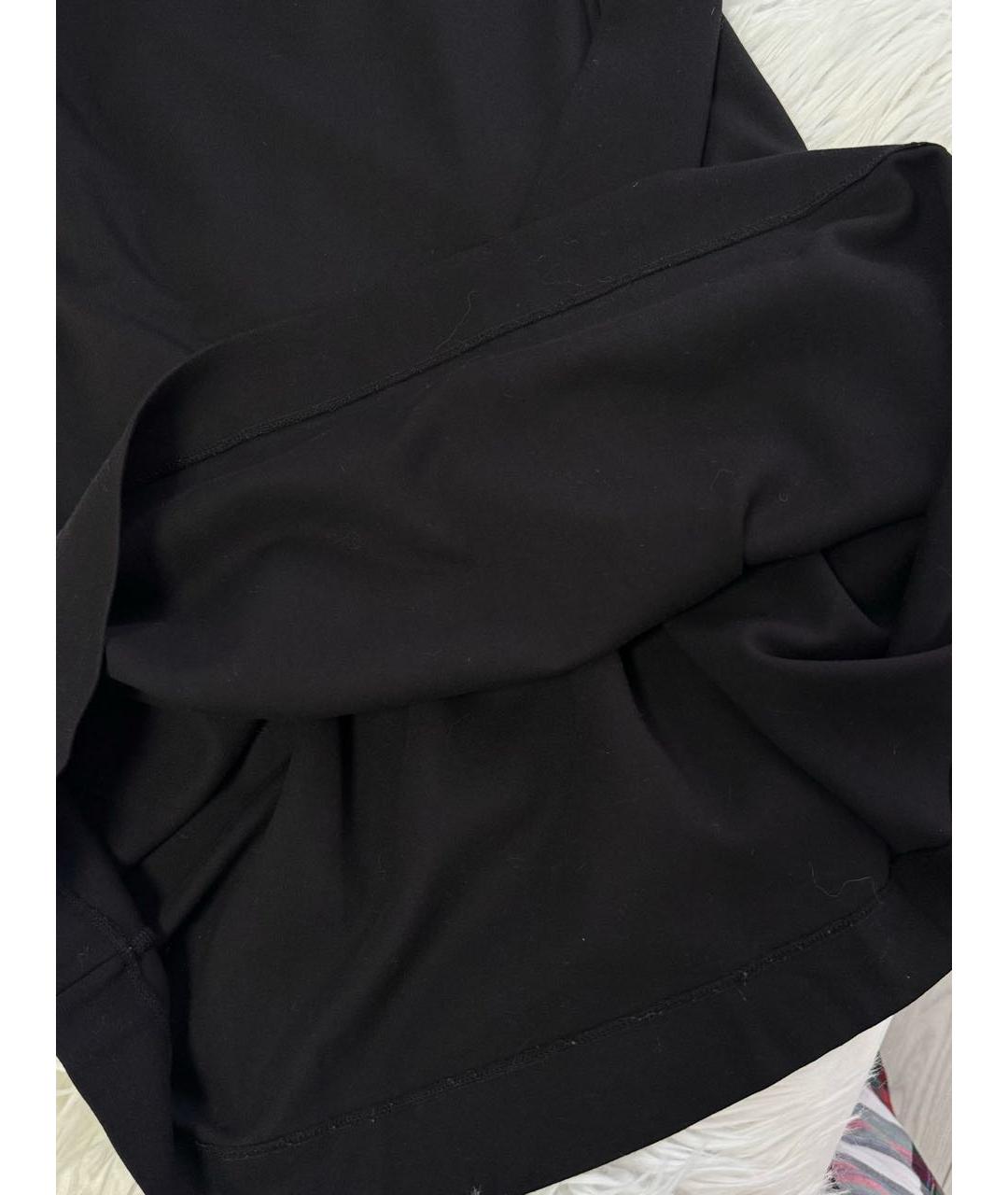 LOVE MOSCHINO Черное вискозное повседневное платье, фото 5