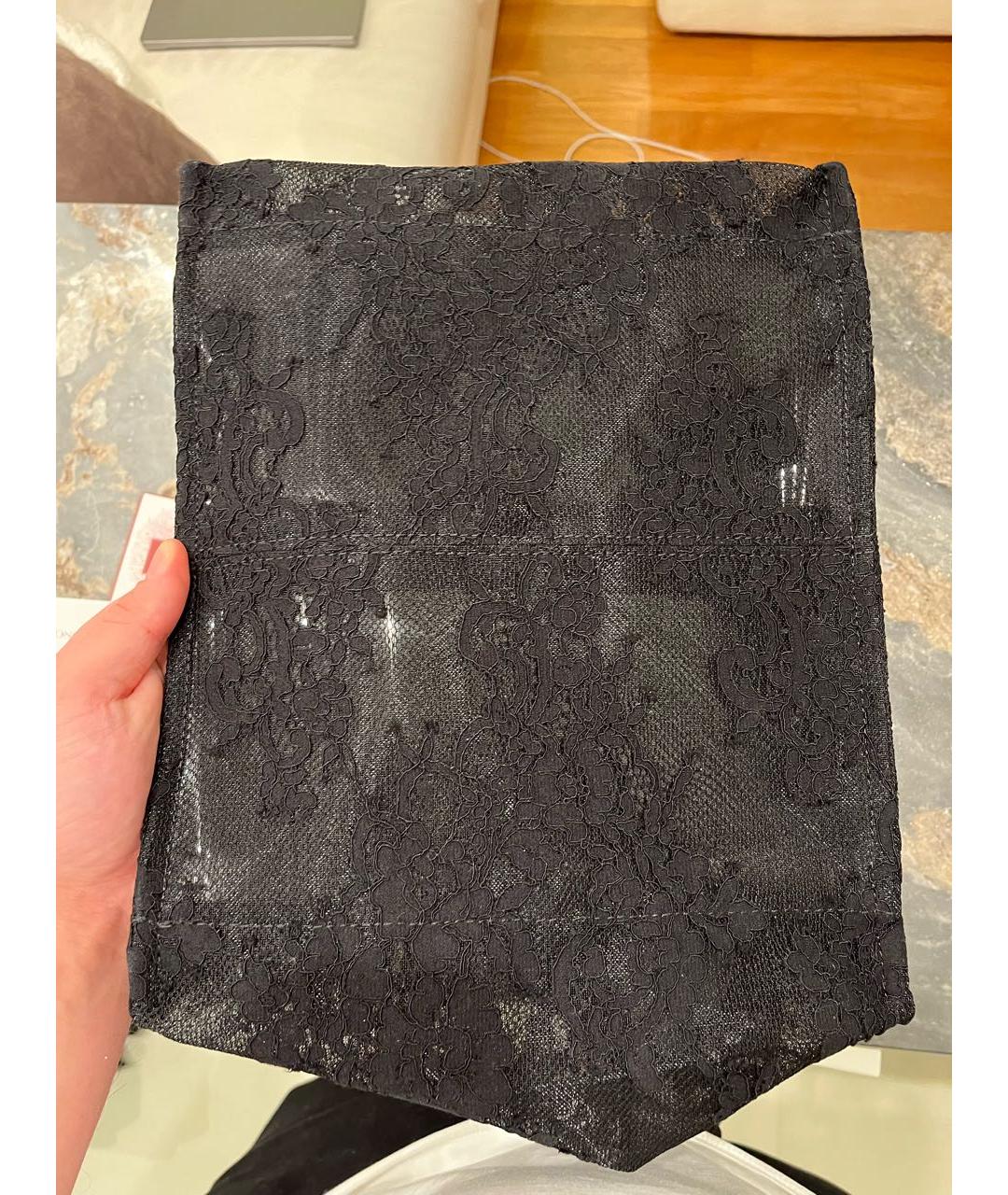 ERMANNO SCERVINO Черная тканевая сумка тоут, фото 5