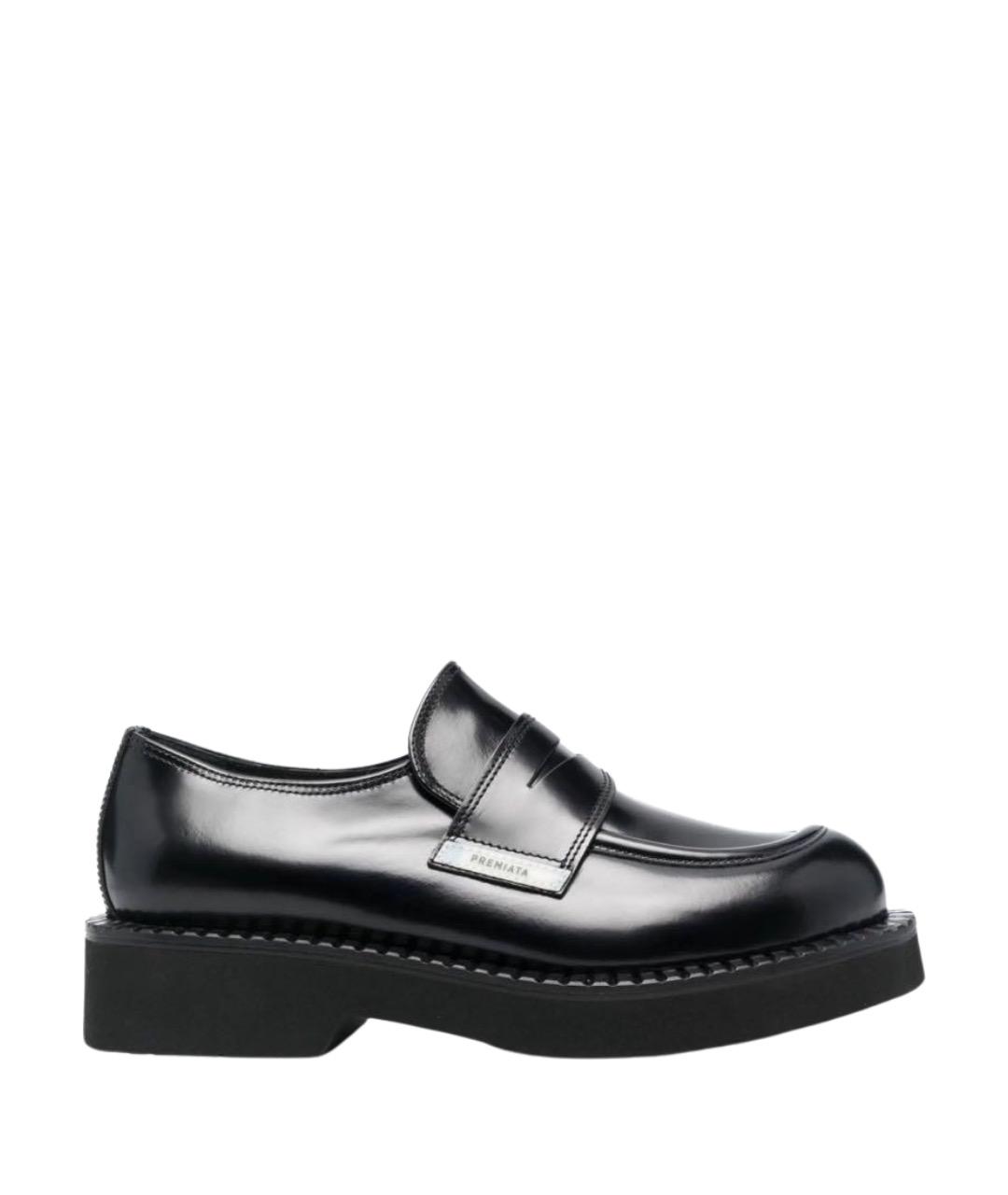 PREMIATA Черные кожаные лоферы, фото 1