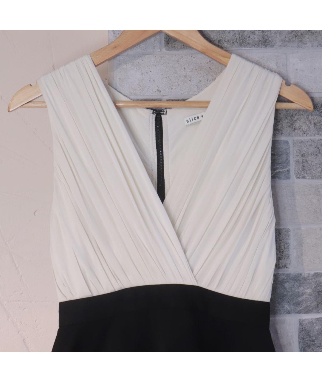 ALICE+OLIVIA Мульти шелковое коктейльное платье, фото 5