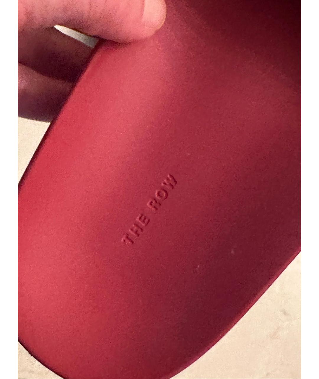 THE ROW Красные резиновые шлепанцы, фото 6