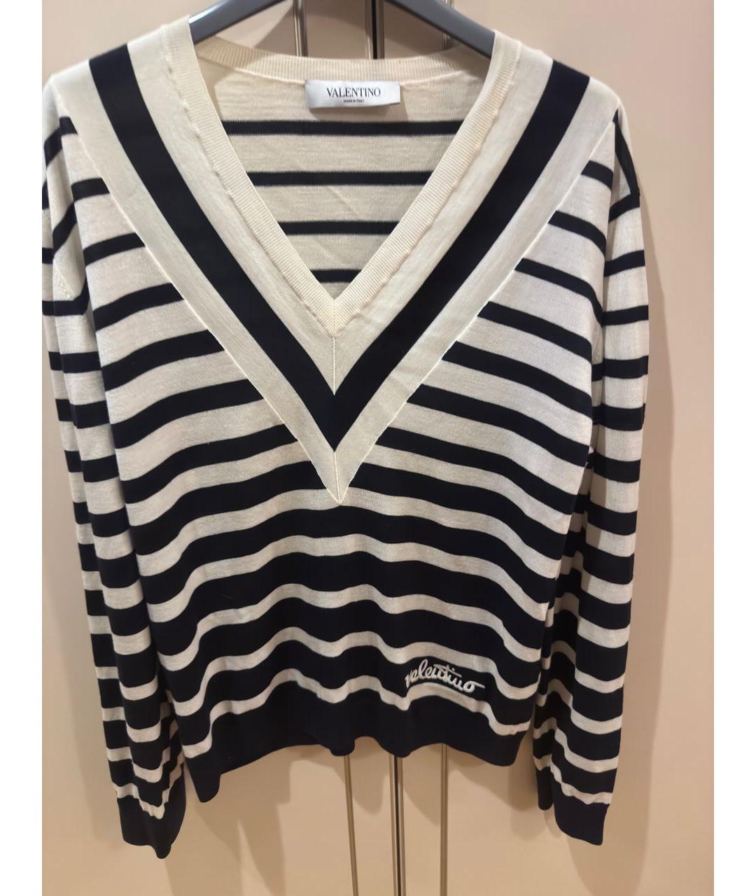 VALENTINO Белый шерстяной джемпер / свитер, фото 3