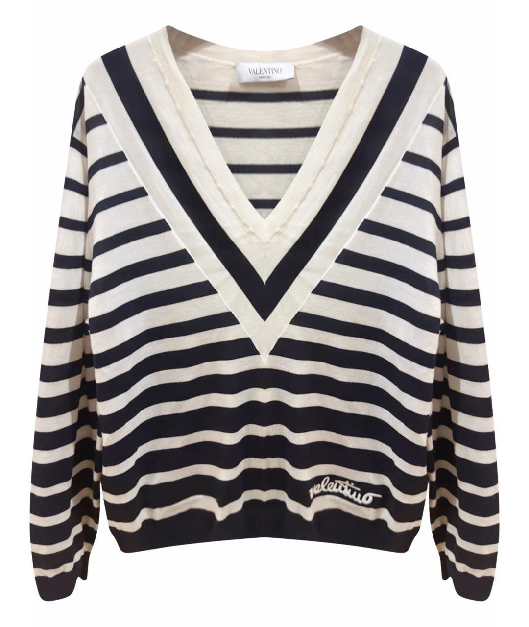 VALENTINO Белый шерстяной джемпер / свитер, фото 1