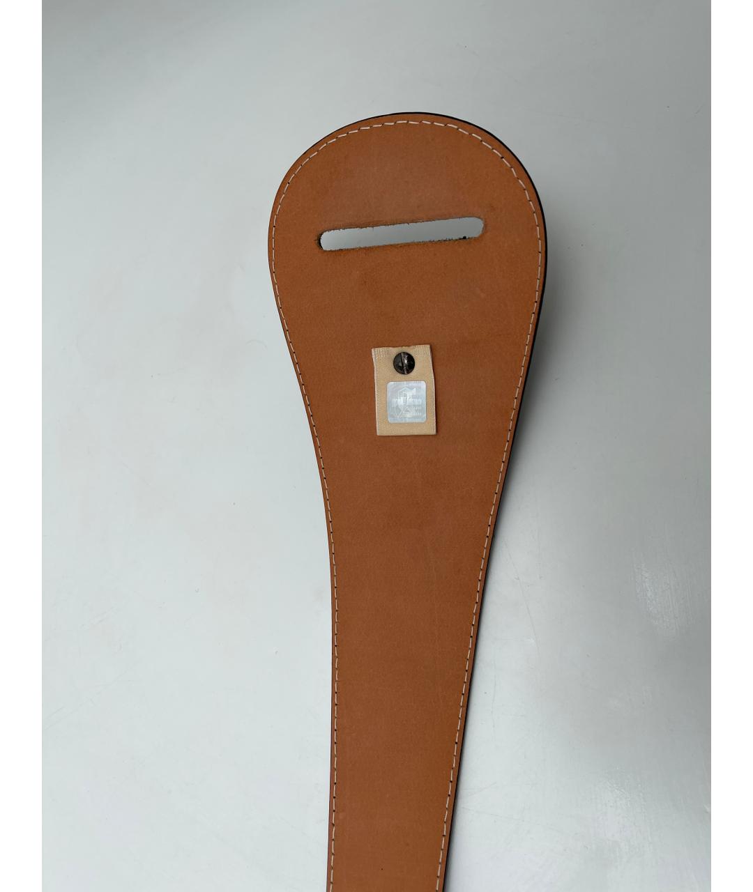 JOHN GALLIANO Черный кожаный ремень, фото 2