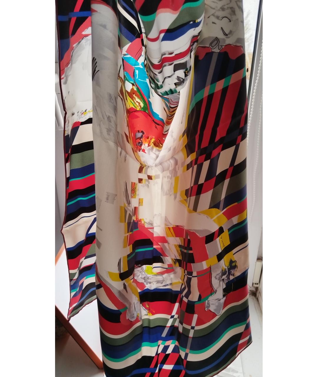 HERMES Мульти шелковый платок, фото 3