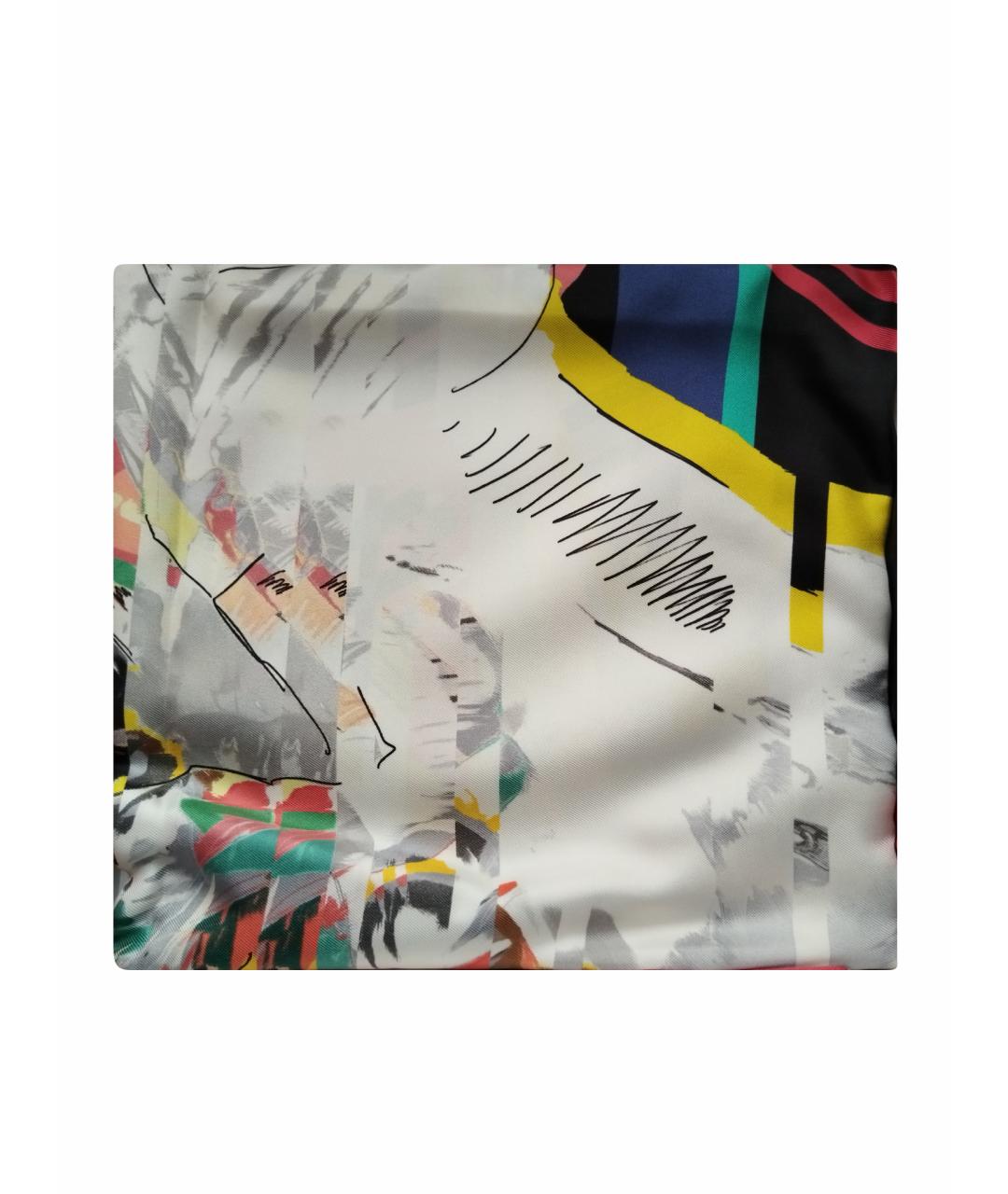 HERMES Мульти шелковый платок, фото 1