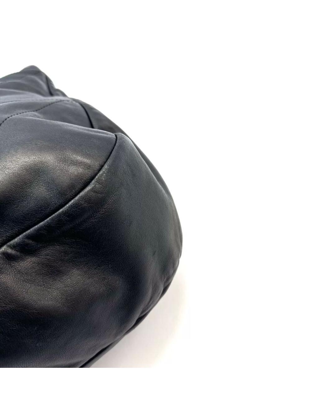 SAINT LAURENT Черная кожаная сумка через плечо, фото 4