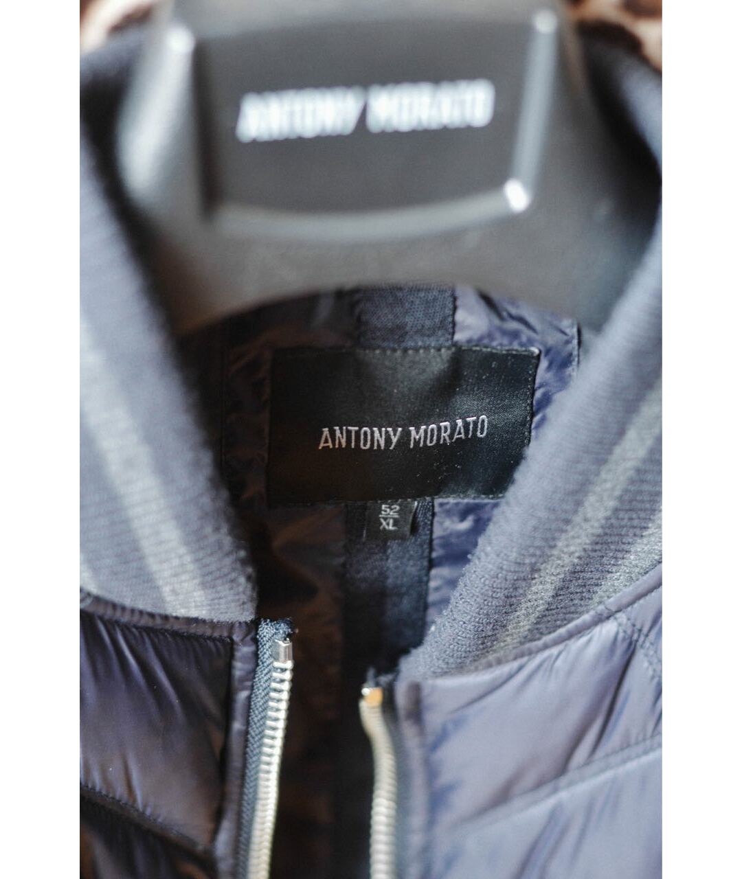 ANTONY MORATO Темно-синяя полиэстеровая куртка, фото 2