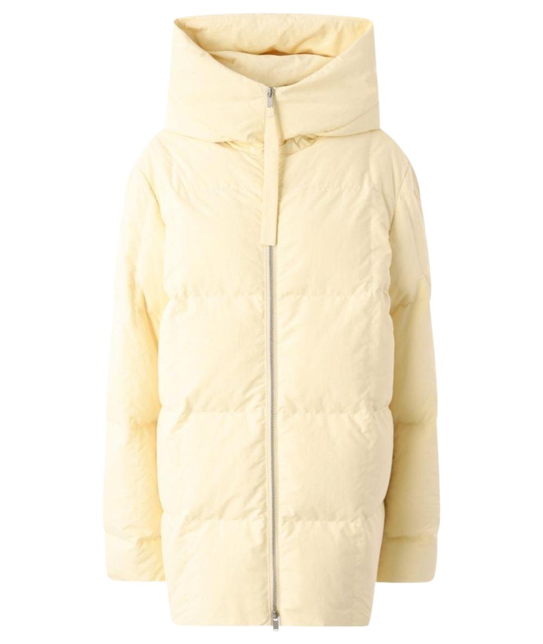 JIL SANDER Бежевая полиэстеровая куртка, фото 1