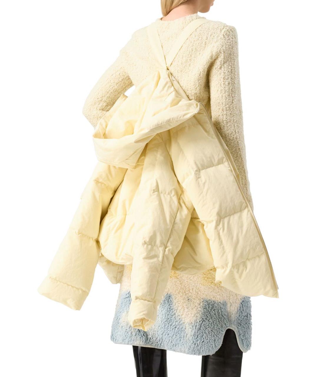 JIL SANDER Бежевая полиэстеровая куртка, фото 2