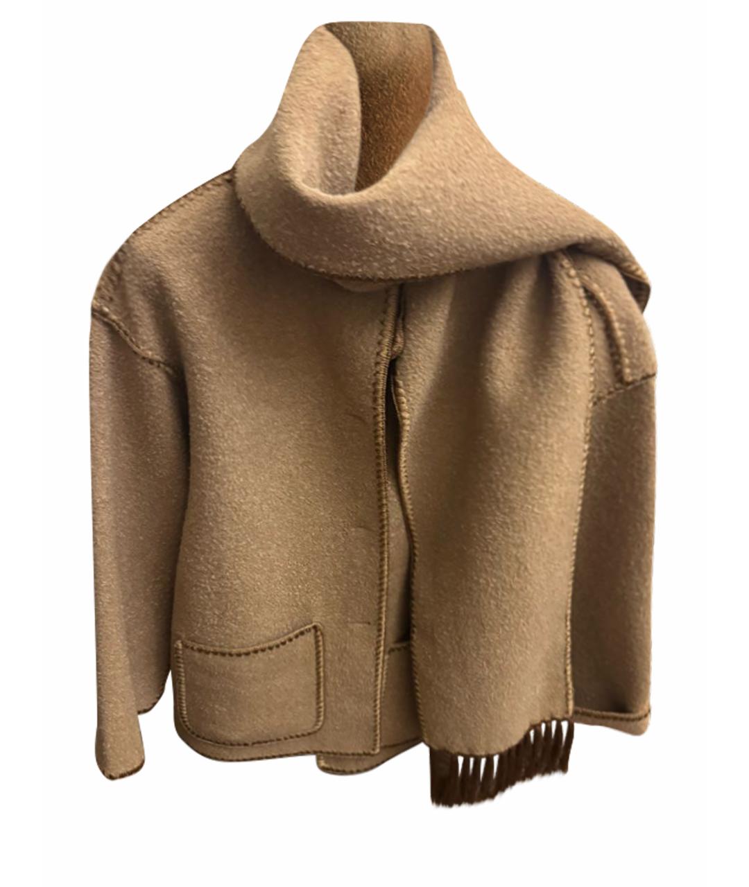 TOTEME Коричневое шерстяное пальто, фото 1