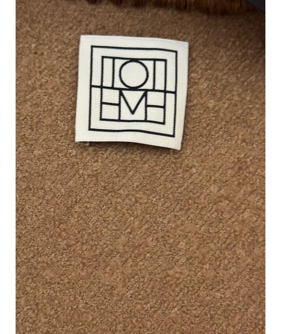 TOTEME Коричневое шерстяное пальто, фото 5