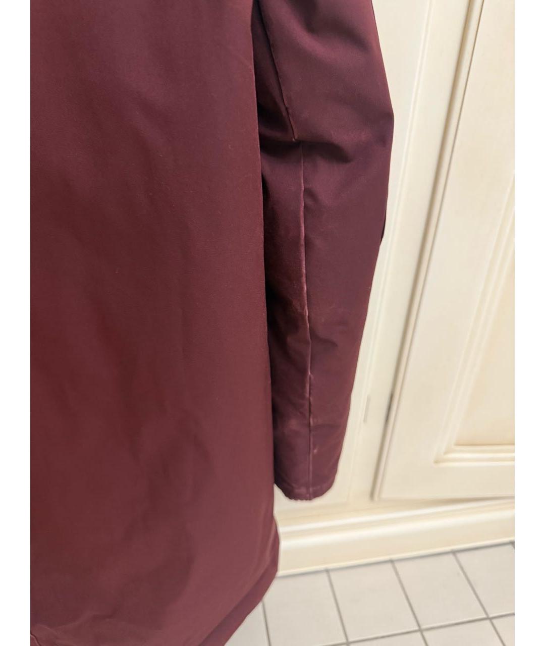 KENZO Бордовая полиэстеровая парка, фото 5