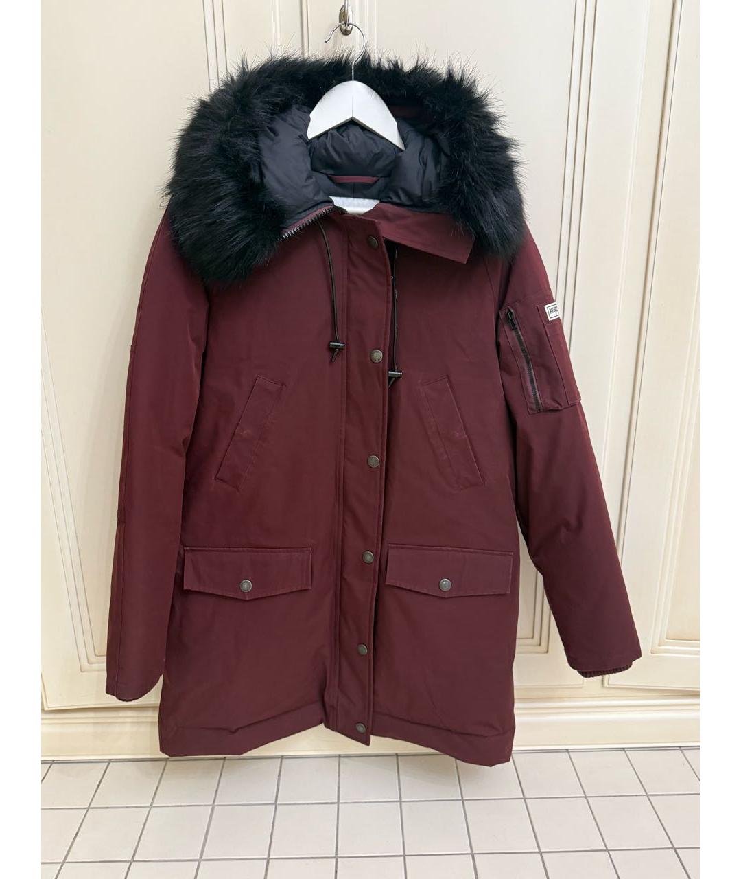 KENZO Бордовая полиэстеровая парка, фото 6