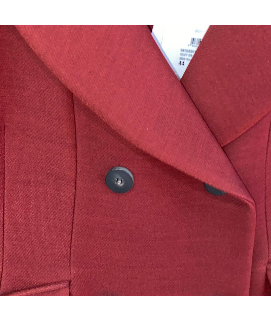 CHRISTIAN DIOR Бордовый шерстяной жилет, фото 4