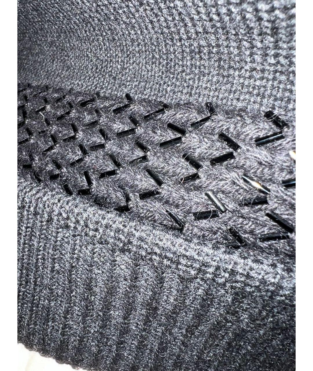 PRADA Антрацитовая шерстяная шапка, фото 5