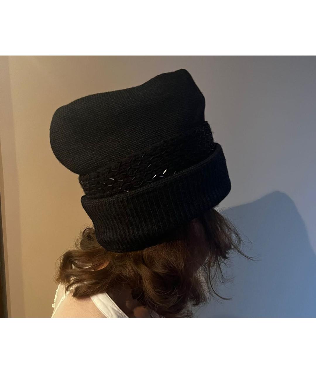 PRADA Антрацитовая шерстяная шапка, фото 3