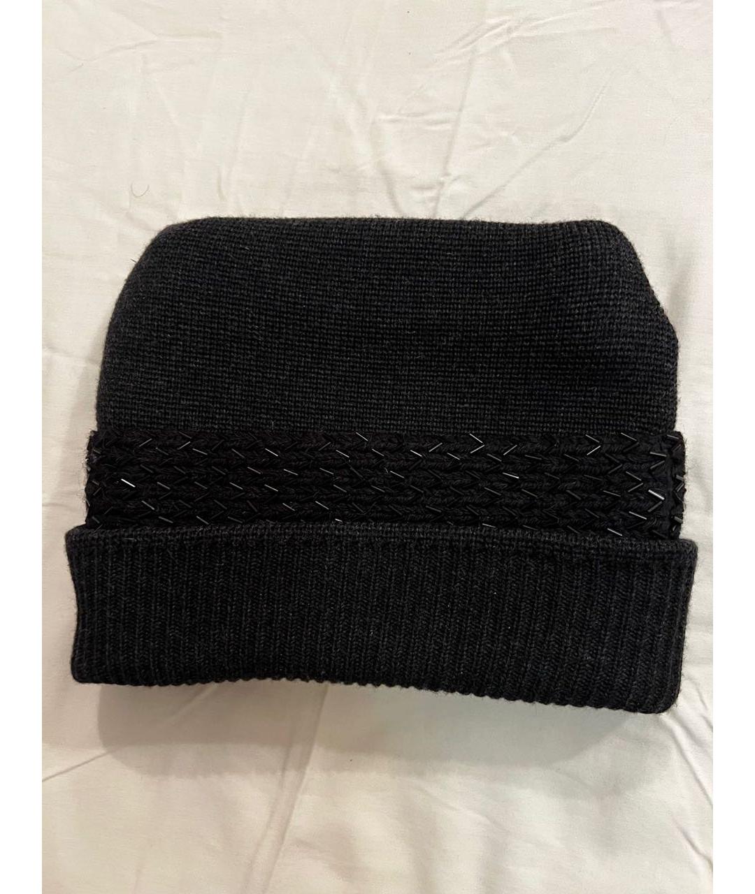 PRADA Антрацитовая шерстяная шапка, фото 8