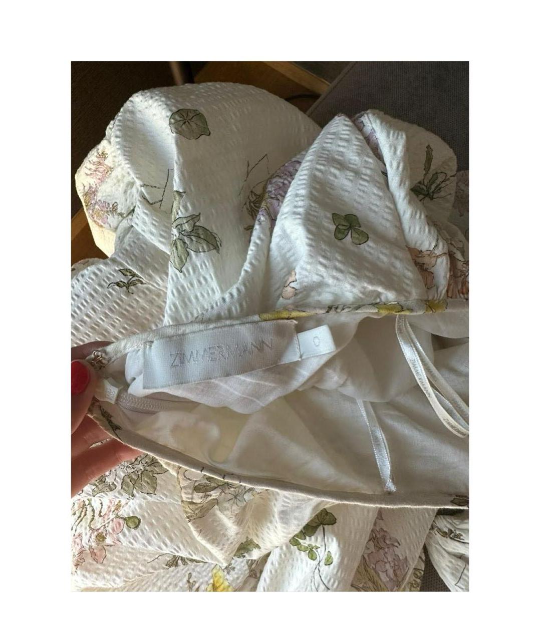 ZIMMERMANN Белое коктейльное платье, фото 3