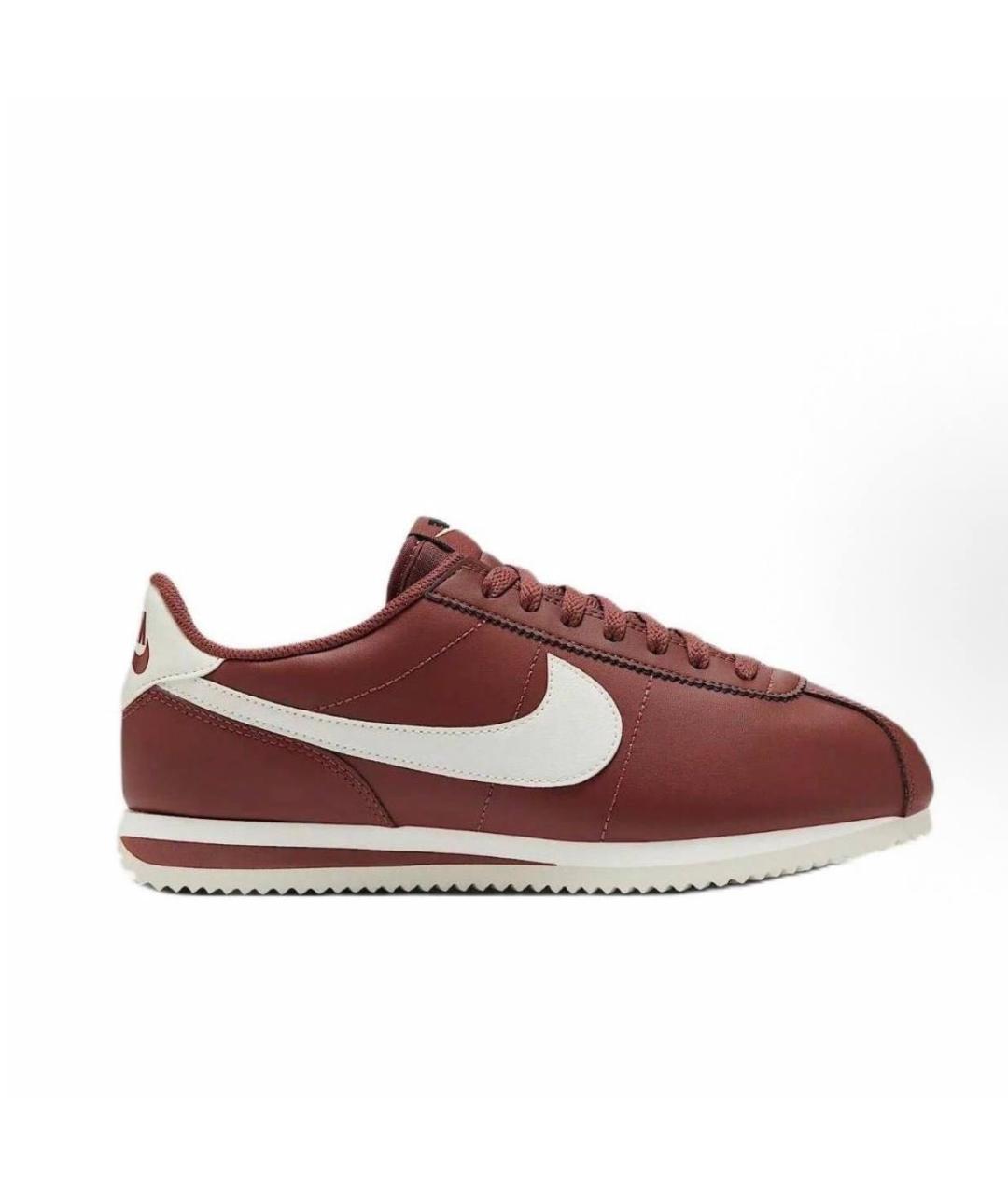 NIKE Бордовые кожаные кроссовки, фото 6