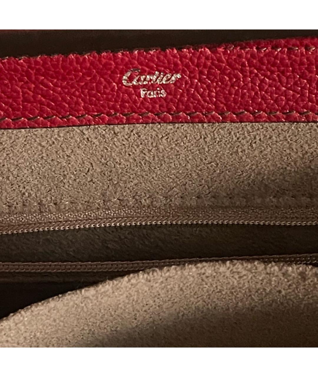 CARTIER Красная кожаная сумка через плечо, фото 8