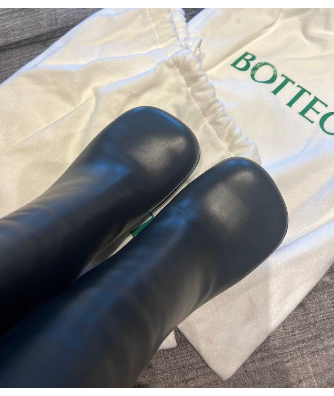 BOTTEGA VENETA Черные кожаные ботильоны, фото 3